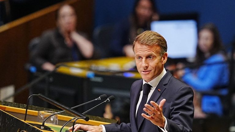 Macron Slams Israel's Gaza and West Bank Actions at UN