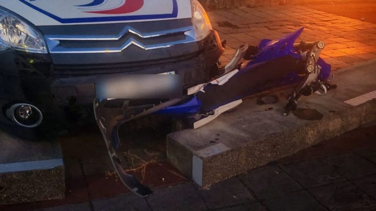Motorcyclist in Police Crash Says He Meant to Stop