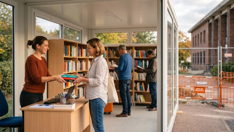 Poissy Library Reopens as Pop-Up During Renovation
