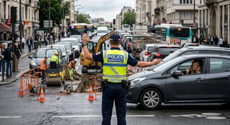 Traffic Chaos in Poissy: Why Human Agents Beat Traffic Lights