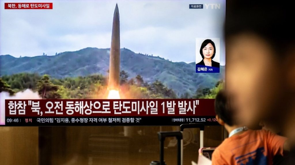 North Korea Fires Ballistic Missile Into Sea